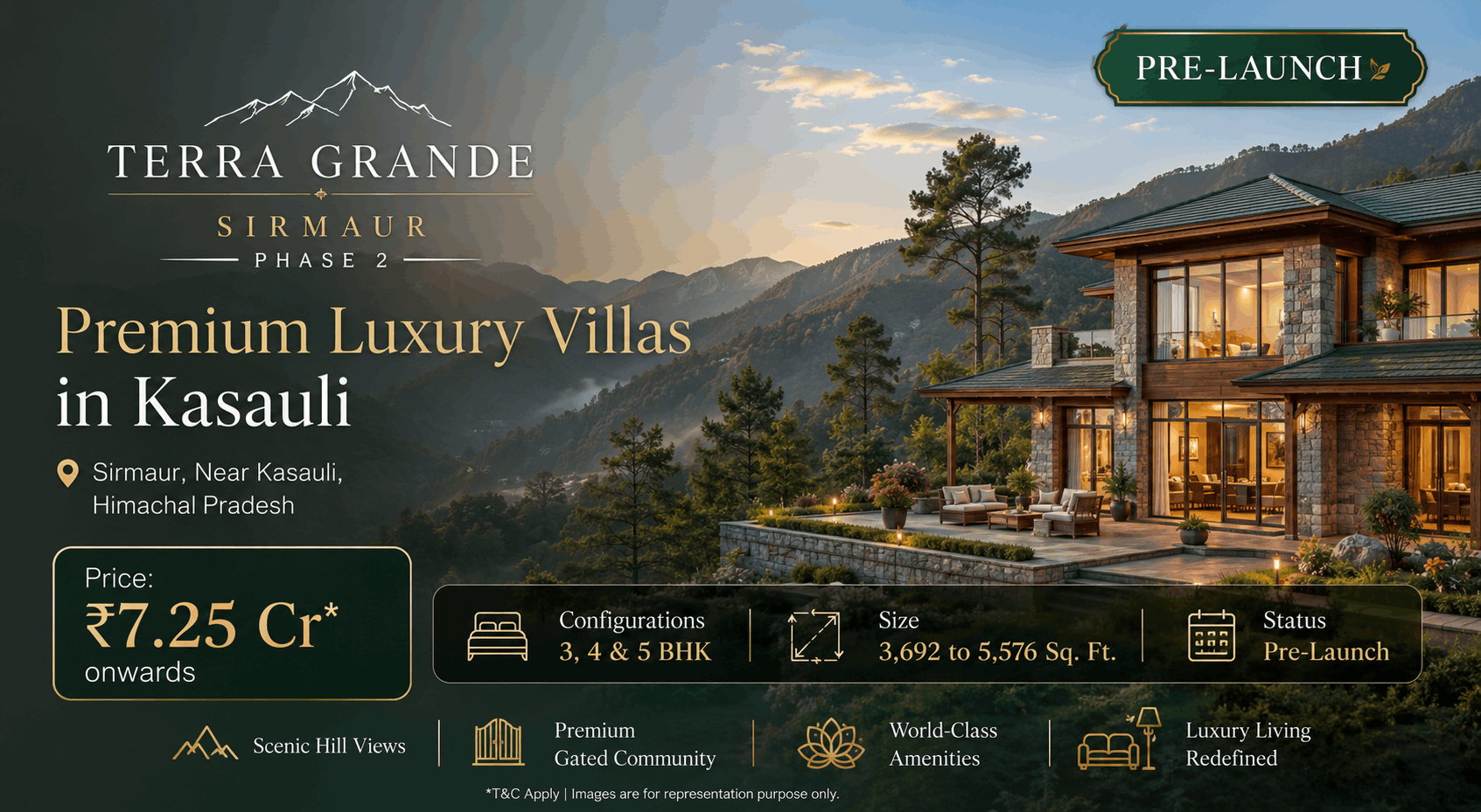 Terra Grande Sirmaur Phase 2 - Premium Luxury Villas in Kasauli